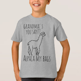 Camiseta avó Alpaca minhas bolsas