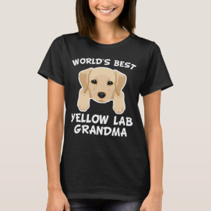 Camiseta Avó amarela do laboratório do mundo a melhor