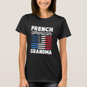 Camiseta Avó Americana Francesa França América Francês Fran