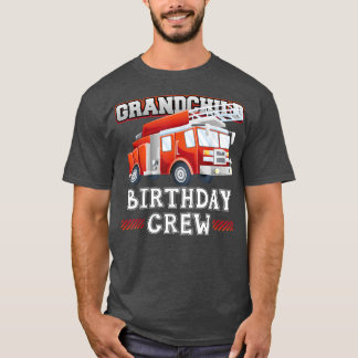 Camiseta Avô Aniversário da Tripulação Fogo Bombeiro Fa