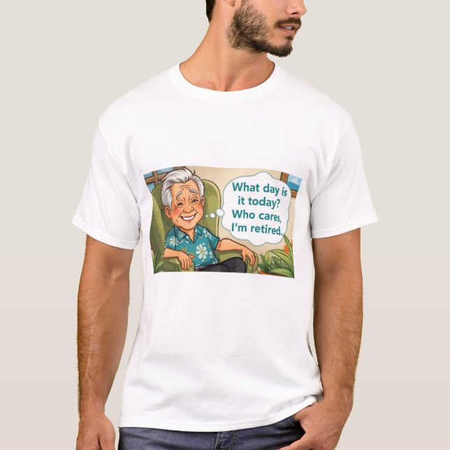 Camiseta avô aposentado (Frente)