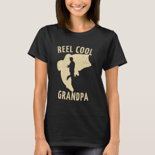 Camiseta Avô Aposentado de Pesca Engraçado Carrete Muito Le