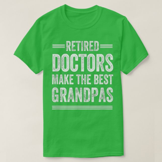 Camiseta Avô aposentado Médico Médico Médico de MD Retireme (Frente do Design)