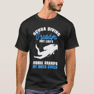 Camiseta Avô Aposentado Mergulho Snorkeling Mergulhadores