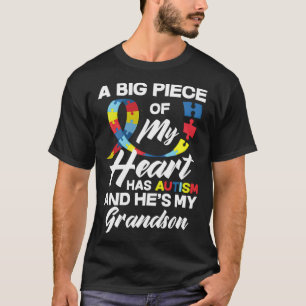 Camiseta Avô Autismo Avó Neto Autista Autismo Ah