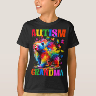 Camiseta Avó autismo dia de conscientização do autismo urso