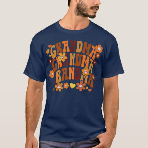 Camiseta Avó Autumn Fall Vintage Retro Groovy Hippie Fl