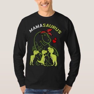 Camiseta Avó Avó 4 Crianças Dia de as mães Dinossauro