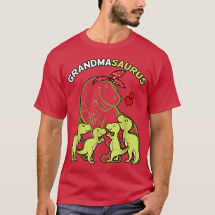 Camiseta Avó Avó 4 Crianças Dia de as mães Dinossauro