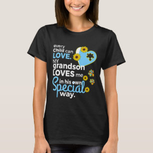 Camiseta Avô Avó Autismo-Autismo Cada Criança Pode Amar