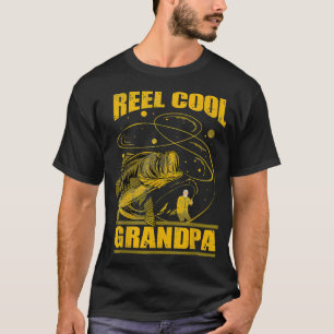 Camiseta Avô Avô Caçadores Vovô Pescaria Peixe