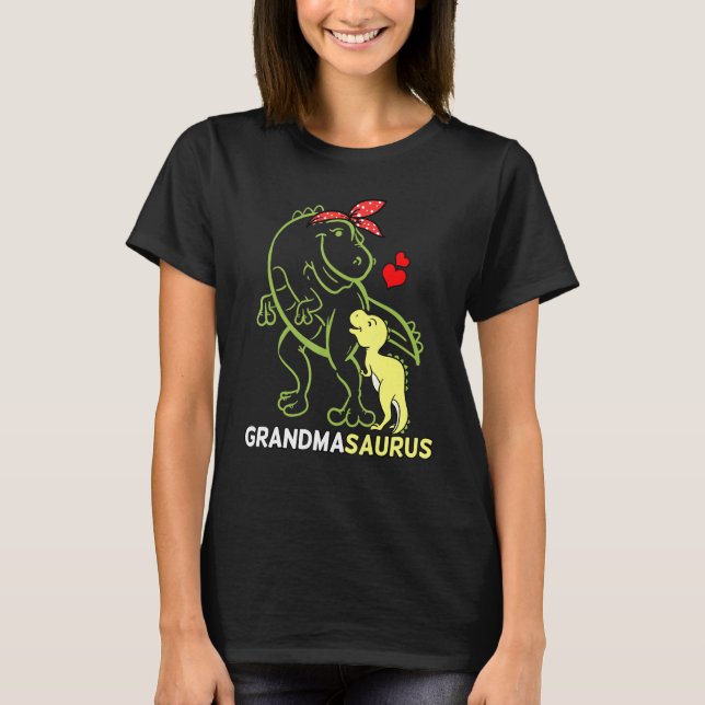 Camiseta Avô Avó Dinossauro Bebê (Frente)