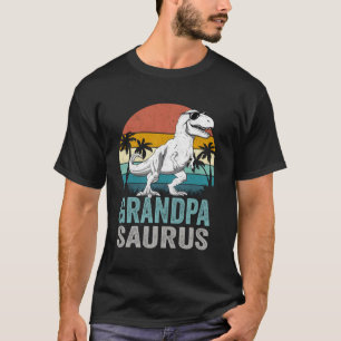 Camiseta Avô, Avô, família Saurus, Dinossauro Rex Dinossaur