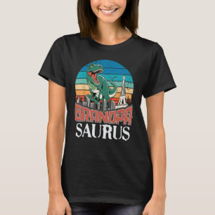 Camiseta Avô, Avô, família Saurus, Dinossauro Rex Dinossaur