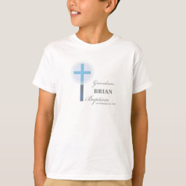Camiseta Avô Baptism Blue Lace Personalizado
