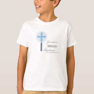 Camiseta Avô Baptism Blue Lace Personalizado