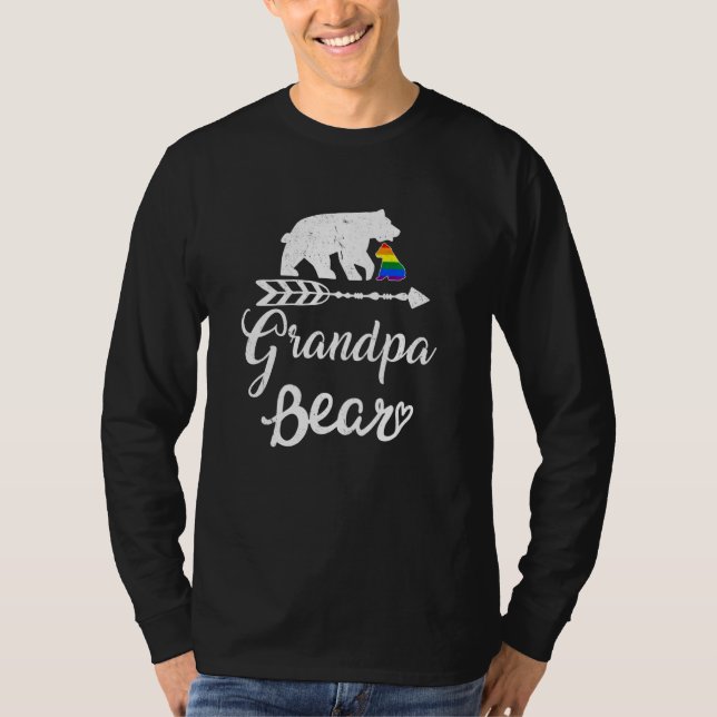 Camiseta Avô Bear Lgbt Lgbtq Rainbow Pride Gay Lésbica (Frente)