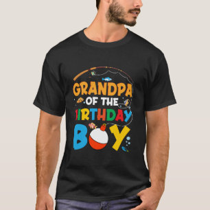 Camiseta Avô Birthday Boy Ofishally One Family Party De