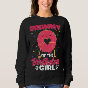 Camiseta Avó Bonita Da Família Da Rosquinha De Aniversário