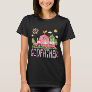 Camiseta Avô Bonito Aniversário Menina Rosa Fazenda
