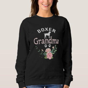 Camiseta Avó Boxer Cachorro Mulheres Cachorro Boxer Pet Nat