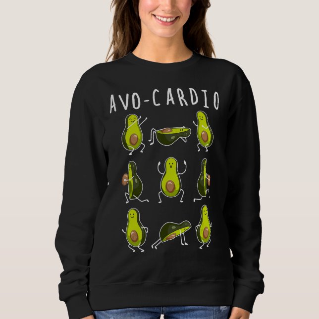 Camiseta Avo-Cardio Avocado Cardio Exercício Funny Fruta Pu (Frente)