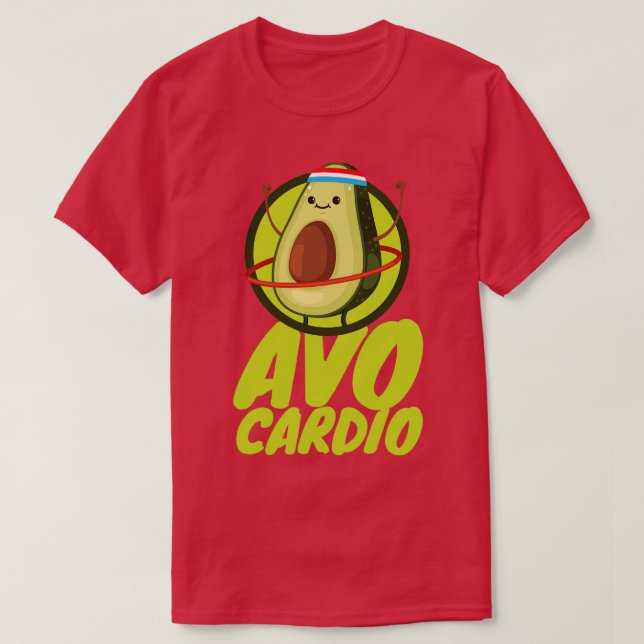 Camiseta Avo Cardio Malhação Avocado (Frente do Design)