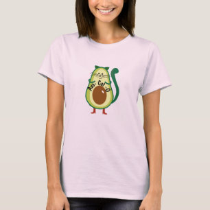 Camiseta Avo-cat-o, Engraçado Nerdy Cat Guac Avocado Amante