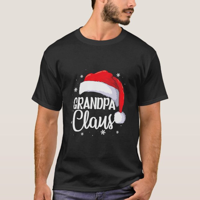 Camiseta Avô Claus Família Natal Pajama Papai Noel Me (Frente)
