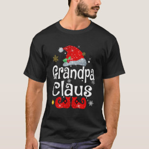 Camiseta Avô Claus Mostra Matchi Da Família Pajama Natal