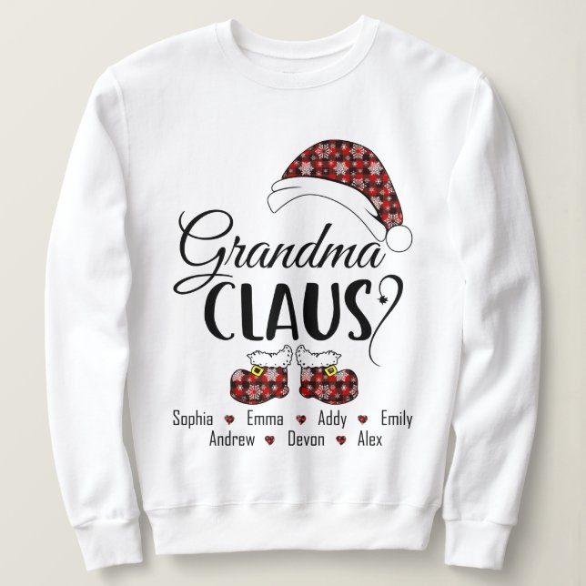 Camiseta Avó Claus Presente No Natal (Frente do Design)