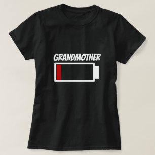Camiseta Avó com baixo consumo de energia da bateria
