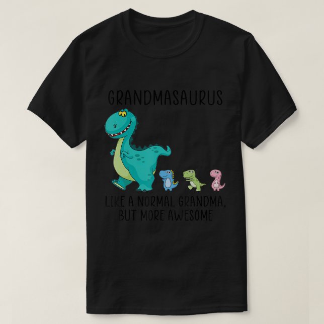 Camiseta Avô como uma avó normal, mas mais esperta (Frente do Design)