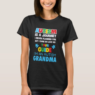 Camiseta Avô Conscientização do Autismo Crianças Autistas C