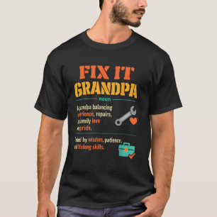 Camiseta Avô conserta ferramentas de reparo úteis definição