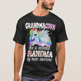 Camiseta Avó Cute Unicorn Fora do Dia Mãe Avó