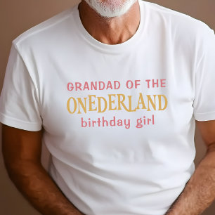 Camiseta Avô da aniversariante Alice no País das Maravilhas