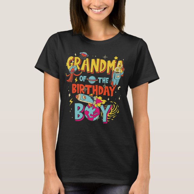 Camiseta Avó da Bd do Espaço do Astronauta do Astronauta Bi (Frente)