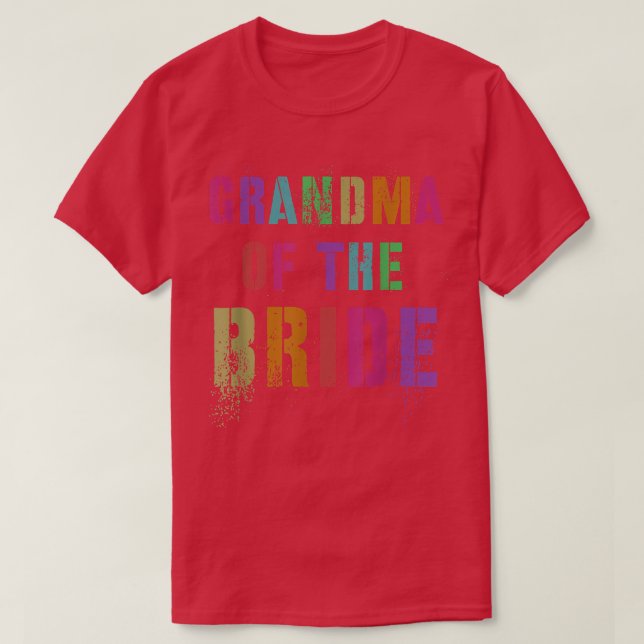 Camiseta AVÓ DA BRIDE Bridal Party - Família Vovó Para (Frente do Design)