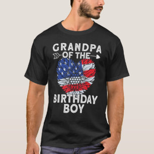 Camiseta Avô Da Celebração Do Amor Da Família Birthday Boy
