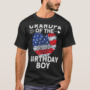 Camiseta Avô Da Celebração Do Amor Da Família Birthday Boy