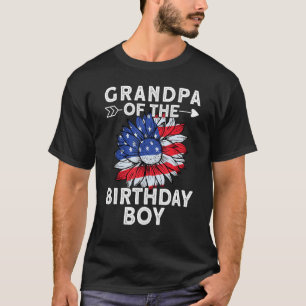 Camiseta Avô Da Celebração Do Amor Da Família Birthday Boy