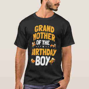 Camiseta Avó Da Construção De Garoto De Aniversário
