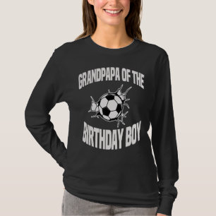 Camiseta Avô Da Equipe De Bola De Futebol Do Aniversário Bd