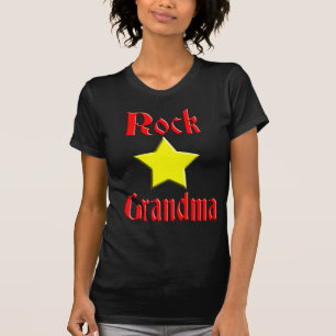 Camiseta Avó da estrela do rock para cores escuras