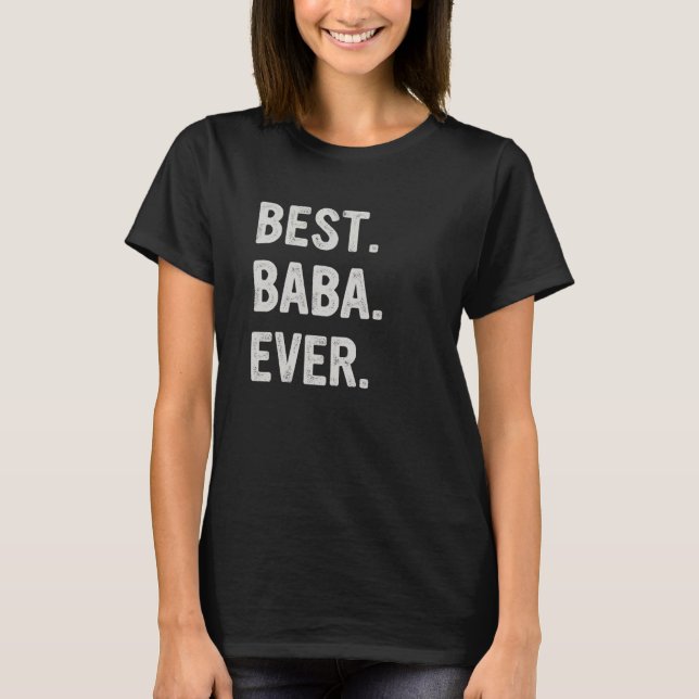 Camiseta Avô da família Best Baba Ever (Frente)