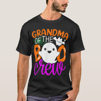 Camiseta Avó Da Família Boo Crew Halloween