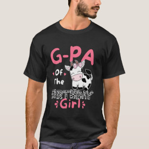 Camiseta Avô Da Família Da Vaca Da Fazenda De Aniversário M