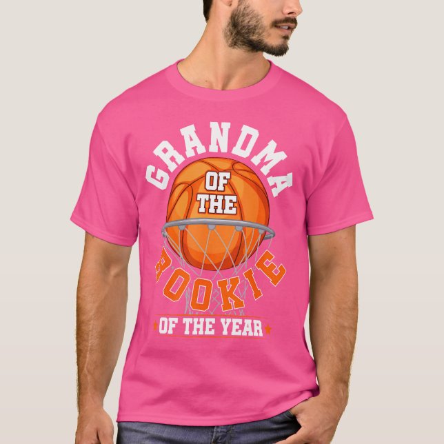 Camiseta Avó Da Família De Basquete De primeiro aniversario (Frente)