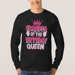 Camiseta Avô Da Família De Celebração Da Rainha De Aniversá